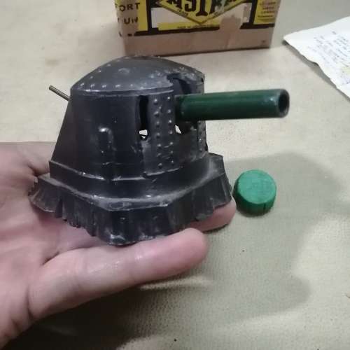 RARE 1930`s VINTAGE ASTRA PHAROS FORT GUN DIECAST MILITARY ARMY MODEL