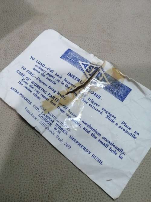 RARE 1930`s VINTAGE ASTRA PHAROS FORT GUN DIECAST MILITARY ARMY MODEL