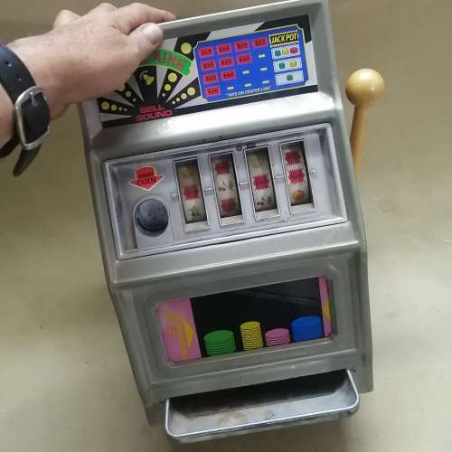 Large Metal Vintage Waco Casino King Toy Slot Machine Bank - Japan