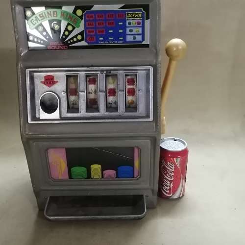 Large Metal Vintage Waco Casino King Toy Slot Machine Bank - Japan