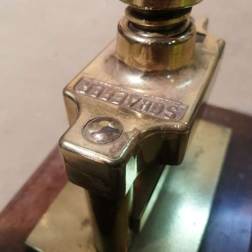 RARE AND UNUSIAL STEAMPUNK `SCHAEFER PRESS` NUTCRACKER - SOLID BRASS - from SUEZYT