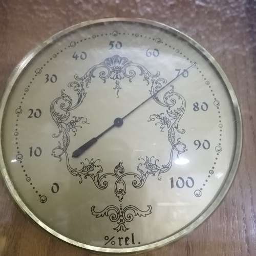 LIMITED EDITION (1 OF 500) VINTAGE HYGROMETER / THERMOMETER IN A BEAUTIFUL SOLID OAK CASE