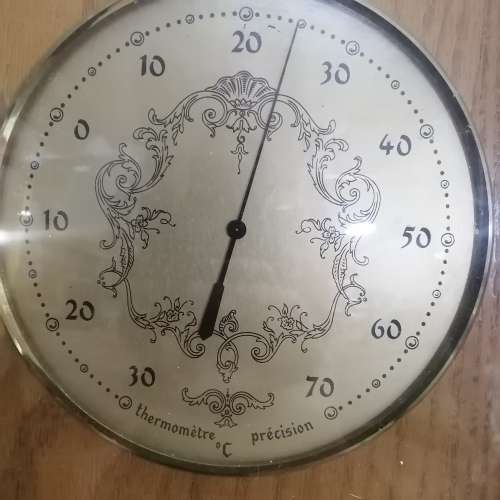 LIMITED EDITION (1 OF 500) VINTAGE HYGROMETER / THERMOMETER IN A BEAUTIFUL SOLID OAK CASE