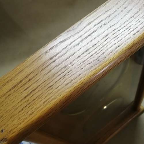 LIMITED EDITION (1 OF 500) VINTAGE HYGROMETER / THERMOMETER IN A BEAUTIFUL SOLID OAK CASE