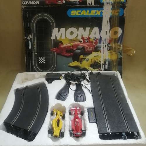 VINTAGE SCALEXTRIC MONACO COMPLETE WORKING