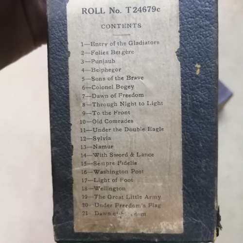 WONDERFUL OLD PLAYER PIANO SCROLLS