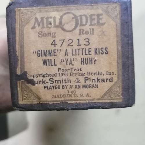 WONDERFUL OLD PLAYER PIANO SCROLLS