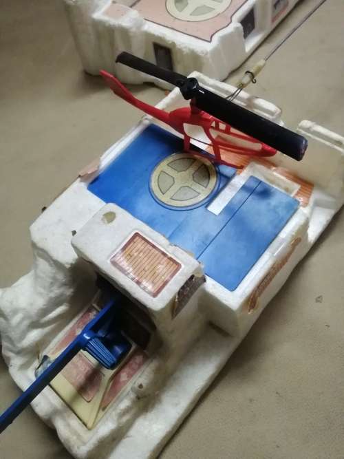 RARE VINTAGE 1974 MATTEL VERTIBIRD POLAR ADVENTURE HELICOPTER PLAYSET - COMPLETE WORKING