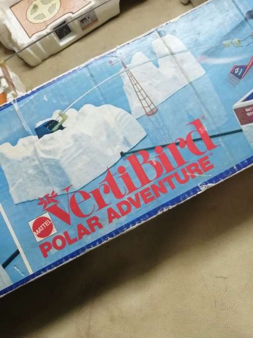 RARE VINTAGE 1974 MATTEL VERTIBIRD POLAR ADVENTURE HELICOPTER PLAYSET - COMPLETE WORKING
