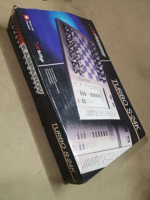 ORIGINAL VINTAGE KASPAROV TURBO S-24K ADVANCED CHESS COMPUTER - TESTED WORKING