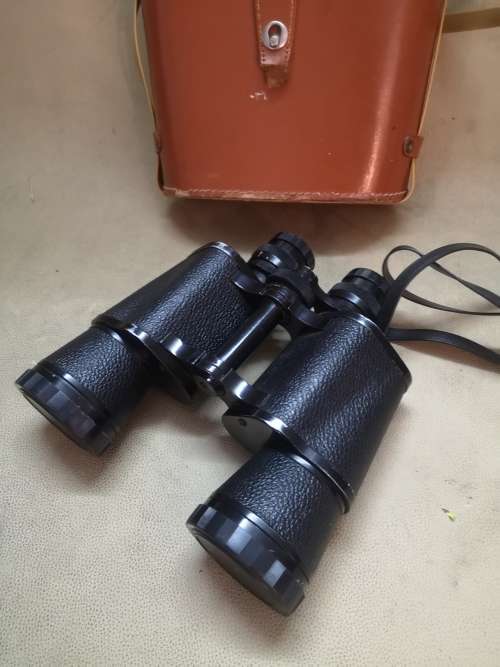 Vintage Russian Zenith Coated Optics 7x50 binoculars With Leather Bag