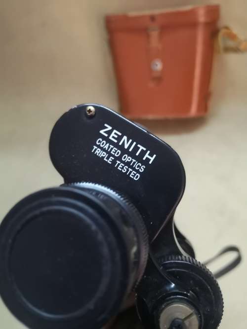 Vintage Russian Zenith Coated Optics 7x50 binoculars With Leather Bag