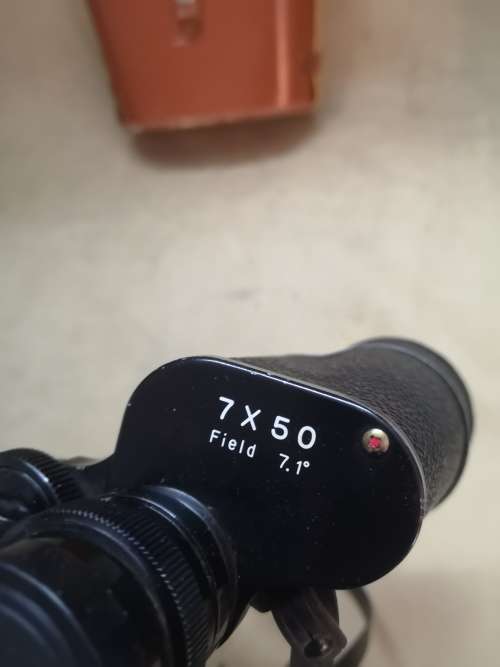 Vintage Russian Zenith Coated Optics 7x50 binoculars With Leather Bag