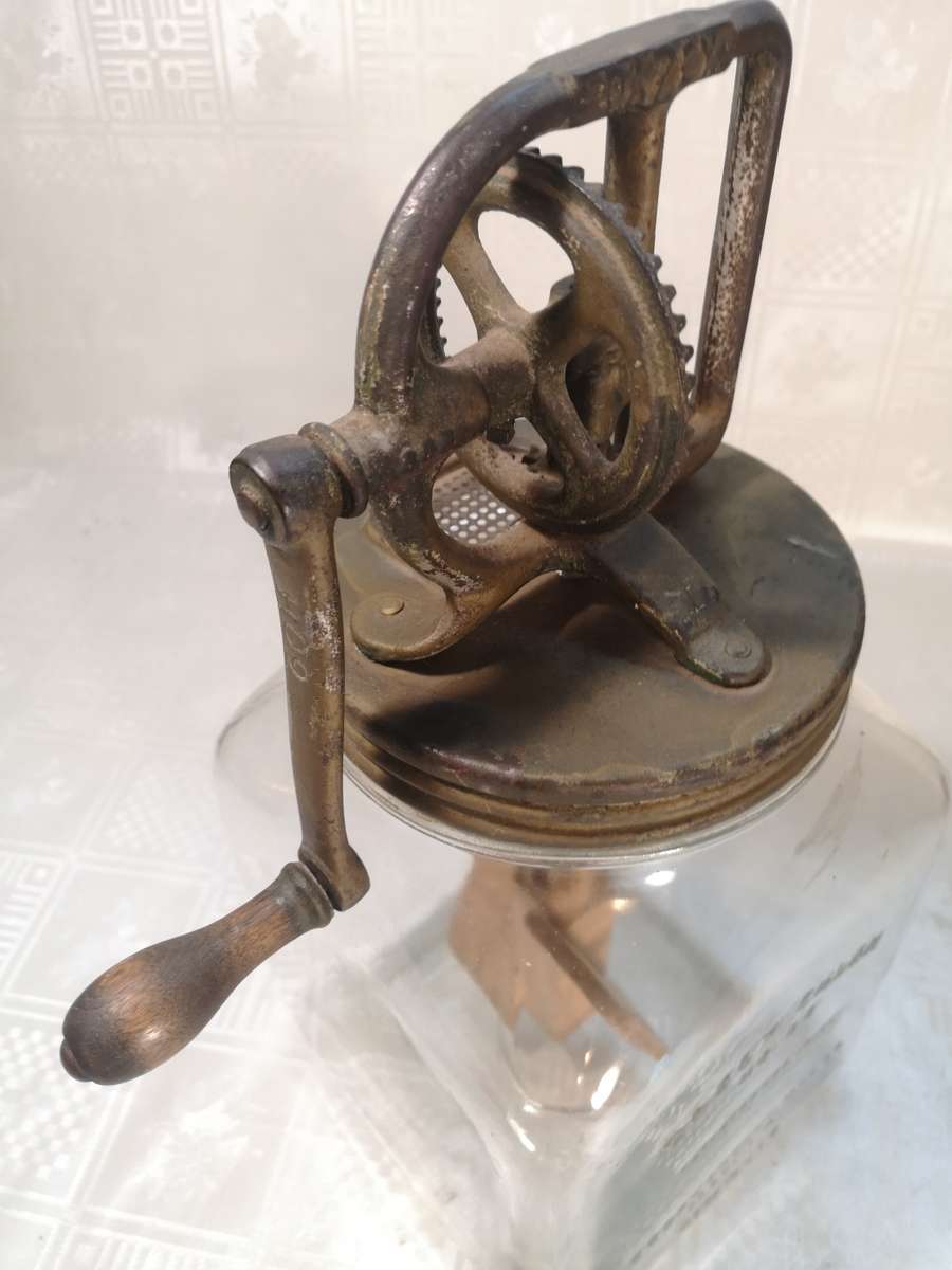 Rare Vintage 4 Quart Dazey Butter Churn No. 40 Working And Complete With Jar