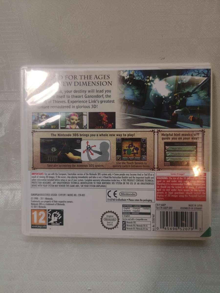 The Legend of Zelda: Ocarina of Time 3DS Game