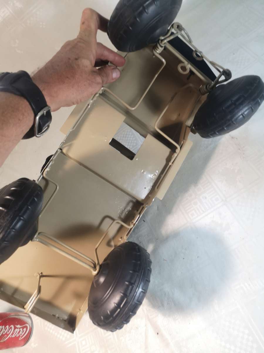 VERY LARGE STEEL LAND CRUISER WITH CANOPY - LIKE NEW