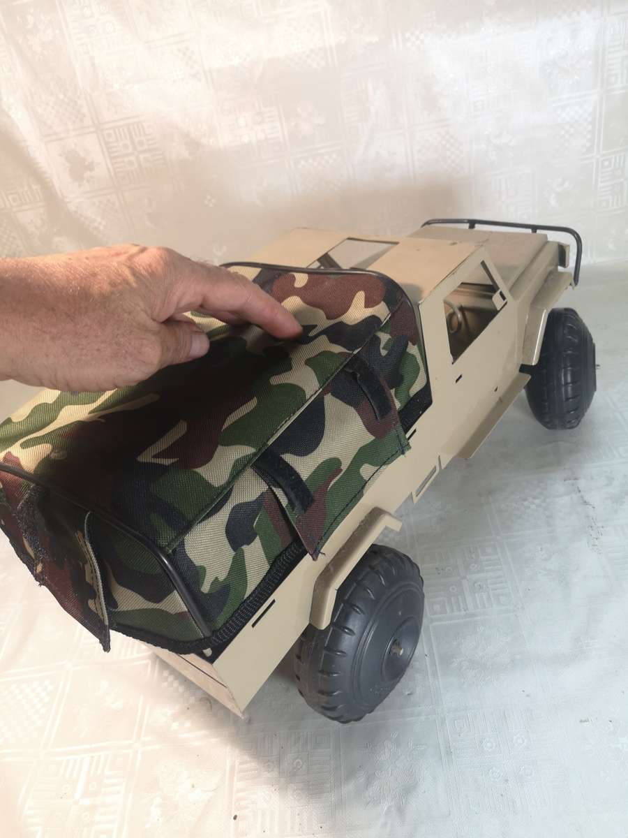 VERY LARGE STEEL LAND CRUISER WITH CANOPY - LIKE NEW