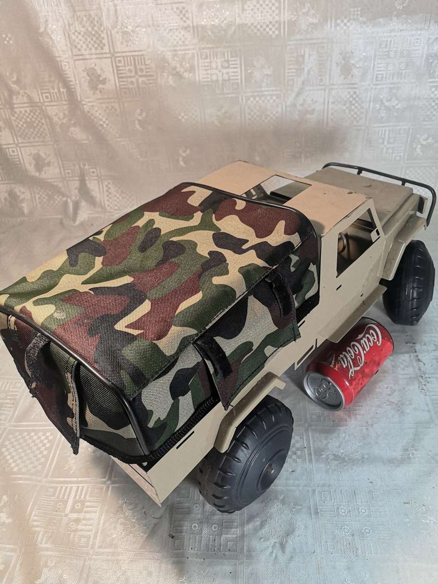 VERY LARGE STEEL LAND CRUISER WITH CANOPY - LIKE NEW