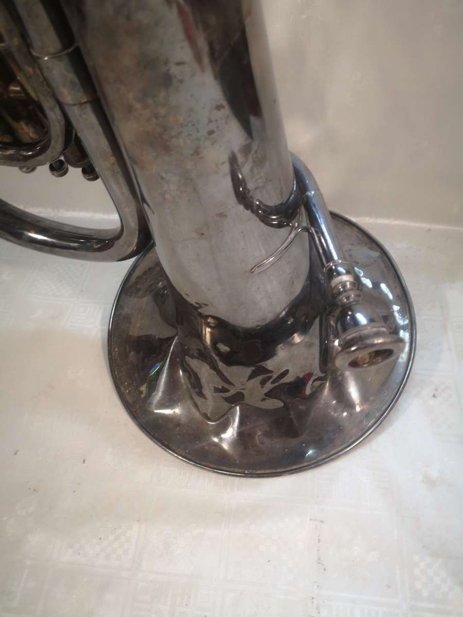 VERY LARGE VINTAGE CORTON FOREIGN TUBA - 770MM HIGH