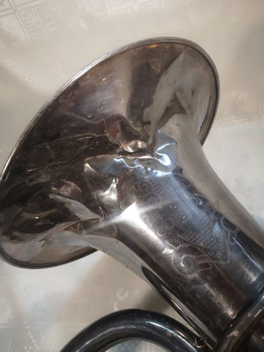 VERY LARGE VINTAGE CORTON FOREIGN TUBA - 770MM HIGH