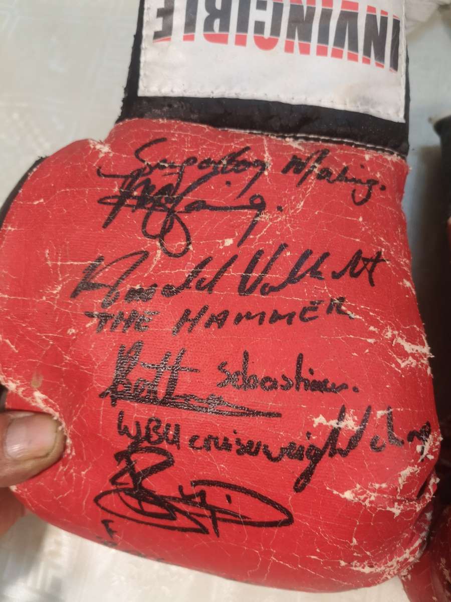 Vintage Autographed Boxing Gloves
