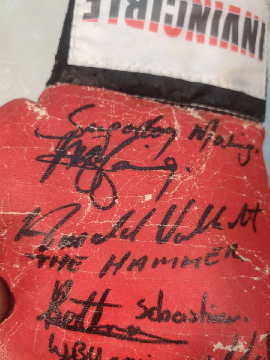 Vintage Autographed Boxing Gloves