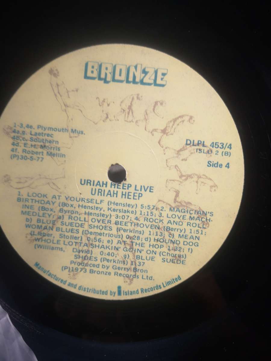 Uriah Heep Live Double LP - Good Condition