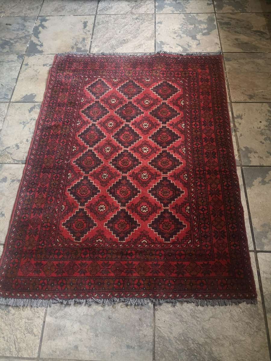EXCELLENT HAND-KNOTTED VINTAGE AFGAN PERSIAN RUG 1530MM X 1070MM