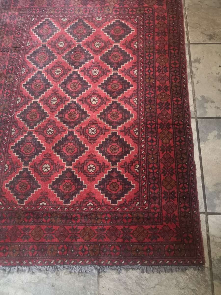 EXCELLENT HAND-KNOTTED VINTAGE AFGAN PERSIAN RUG 1530MM X 1070MM