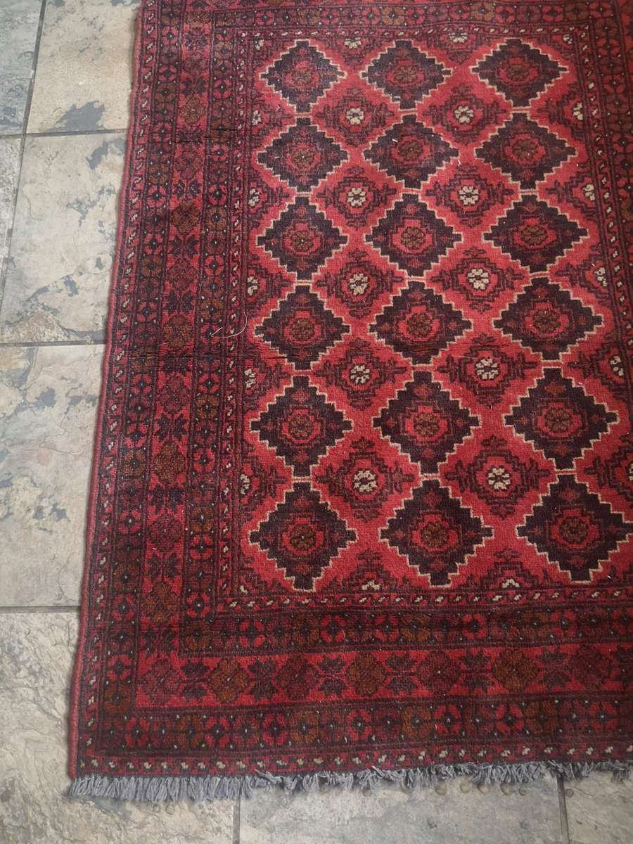 EXCELLENT HAND-KNOTTED VINTAGE AFGAN PERSIAN RUG 1530MM X 1070MM