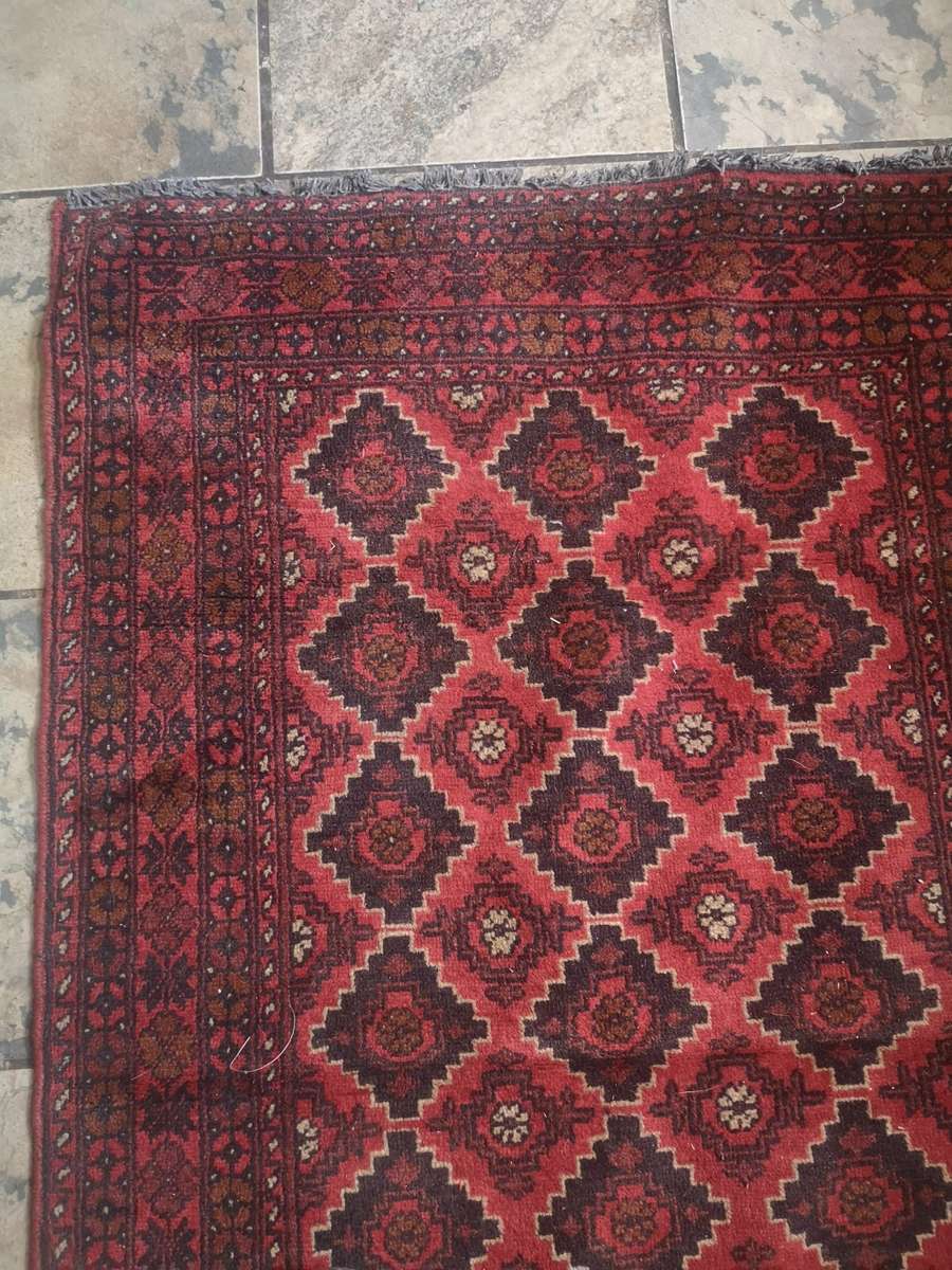 EXCELLENT HAND-KNOTTED VINTAGE AFGAN PERSIAN RUG 1530MM X 1070MM