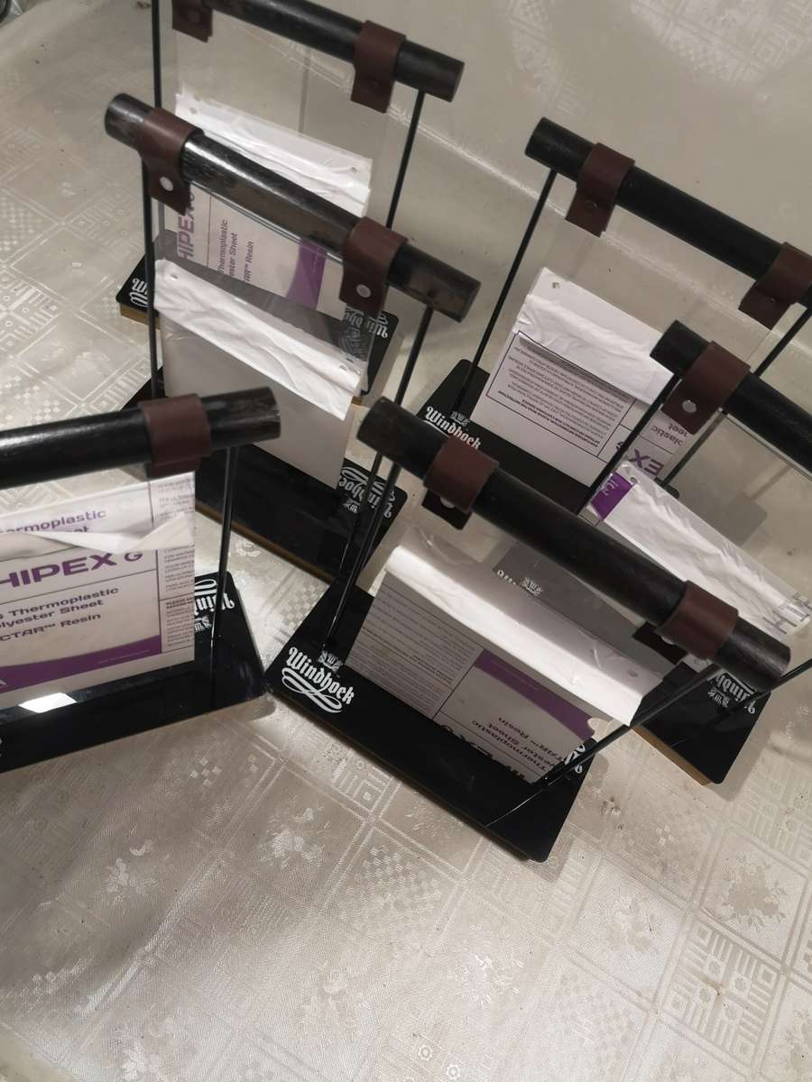 6 BRAND NEW WINDHOEK DOUBLE SIDED BAR MENU/DISPLAY STANDS