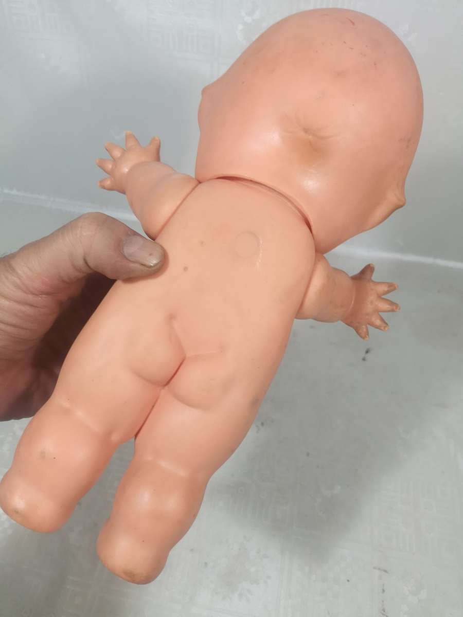 Rare Original Rubber Kewpie doll with brown eyes
