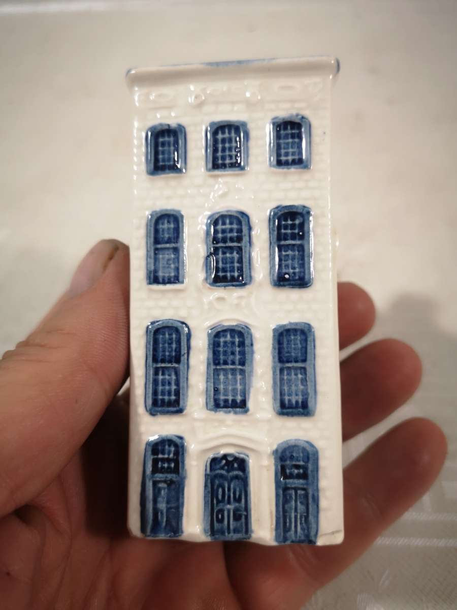KLM Airlines Blue Delft Ceramic House No 27 By BOLS