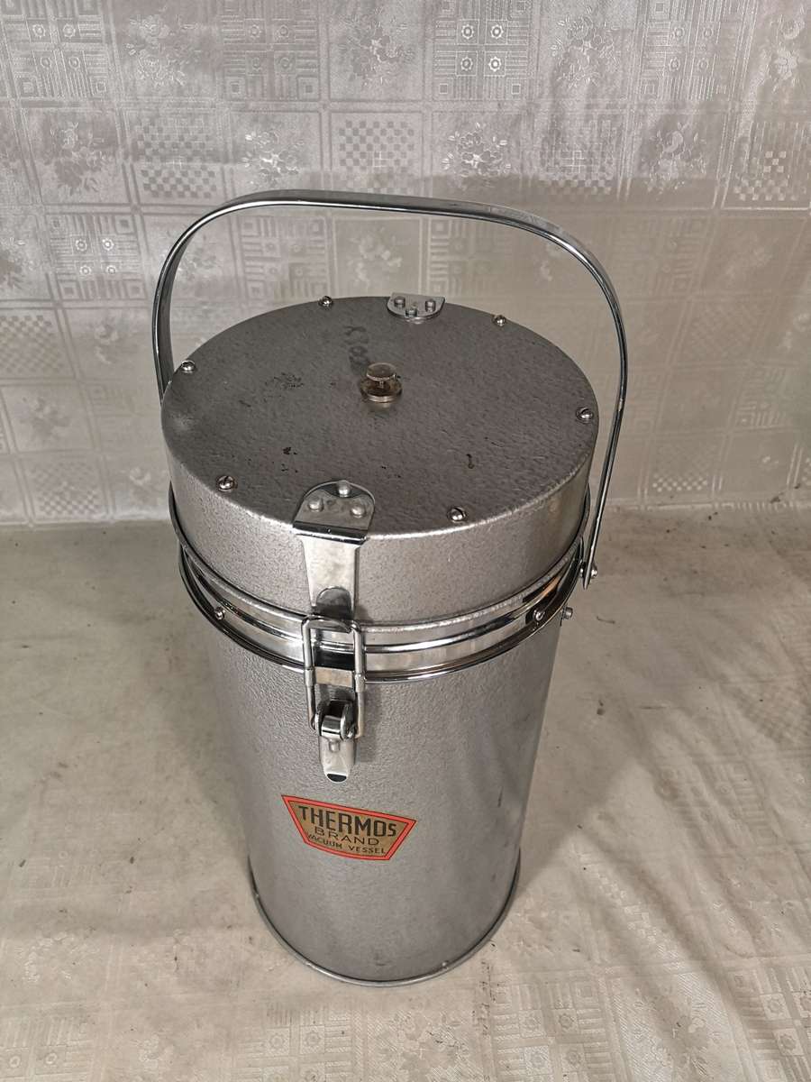 Vintage Large Thermos Food Flask Vacuum Vessel 1950`s