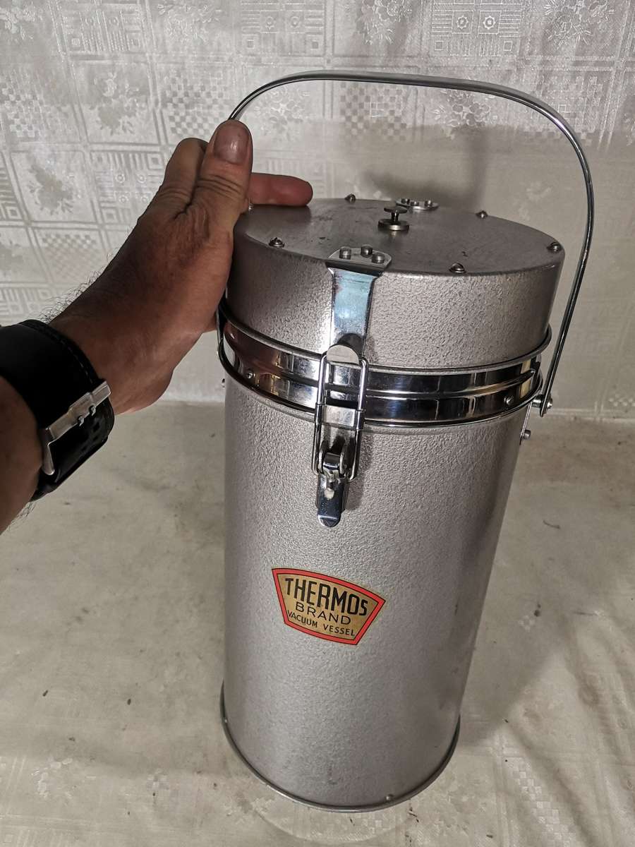 Vintage Large Thermos Food Flask Vacuum Vessel 1950`s