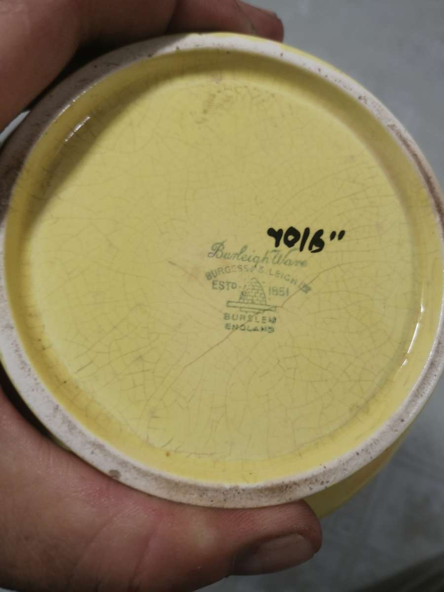 RARE Burleigh Ware Pottery Art Deco Parrot Handled Pitcher 200mm