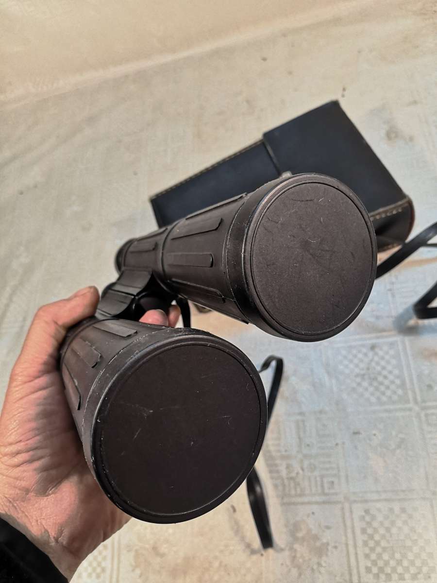 Vintage Military 8 x 56 field 6.5° No 6644 Binoculars - Japan - Good Working Condition