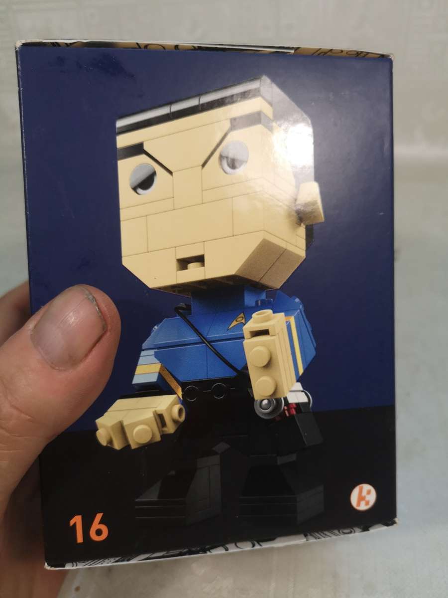 Mega Bloks Kubros Star Trek 50th Anniversary Spock Buildable Figure New and Sealed in Box