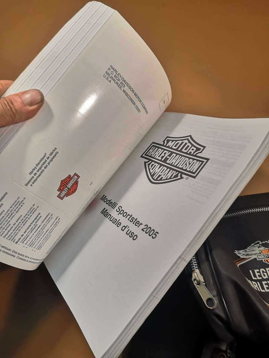 New - Harley Davidson 95th Anniversary Black 100% Leather Baseball Hat Cap + Bag + Owners Manual