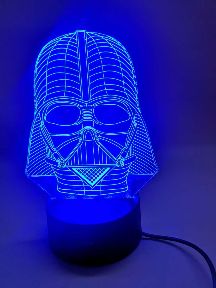 3D Led Optical Illusion Lamp  Star Wars Darth Vader