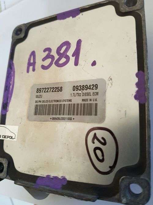 OPEL ASTRA CORSA 1.7 DTI DELPHI ENGINE ECU 09389429 / 8972272258