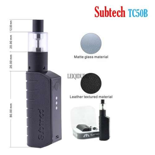 E-CIGARETTES SUBTECH SUB MOD TC50B 3W-50W 2.0ML H9 VAPOR TANK