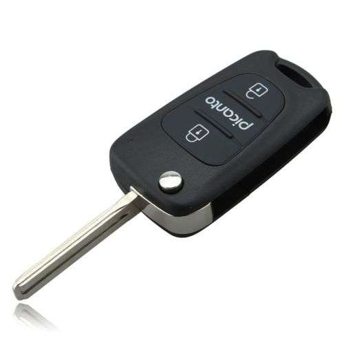 KIA PICANTO 2 BUTTON  KEY CASE WITH KEY BLADE