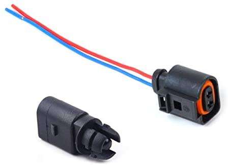 VW AUDI AMBIENT EXTERIOR TEMPERATURE SENSOR & PLUG 6RD820535 1J0973775A