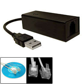 Networking Laptop Desktop PC USB 2.0 Fax Modem 56K External