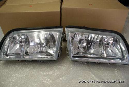MERCEDES W202 C CLASS  CRYSTAL HEADLIGHT SET