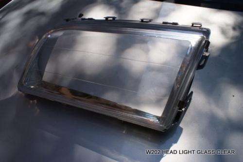 MERCEDES W202 C CLASS  HEAD LIGHT GLASS WITH FRAME CLEAR 1 SET
