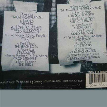 Almost Famous:Music from the Motion Picture : CD