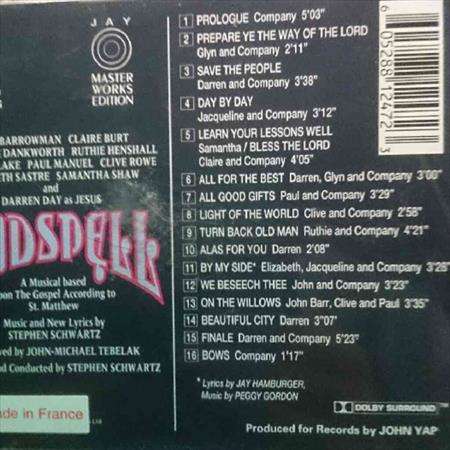 Stephen Schwartz:Godspell : CD